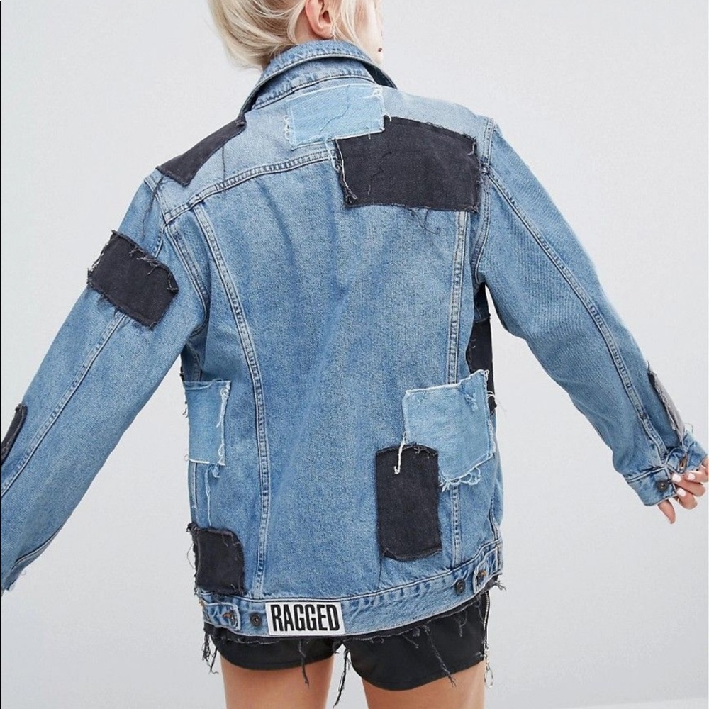 NWT The Ragged Priest Patchwork Denim Jacket - Picture 6 of 6